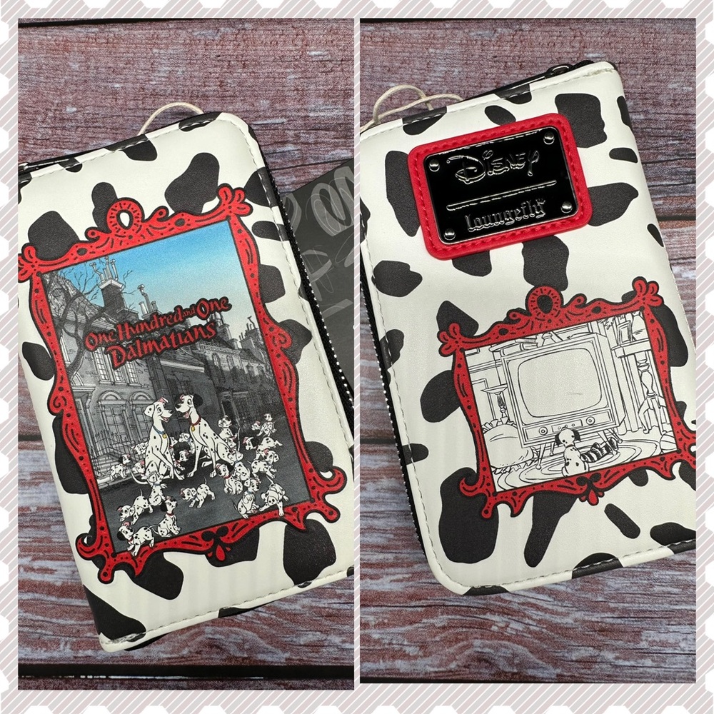 LOUNGEFLY | Disney 101 Dalmatians Book Zip Around Wallet NWT